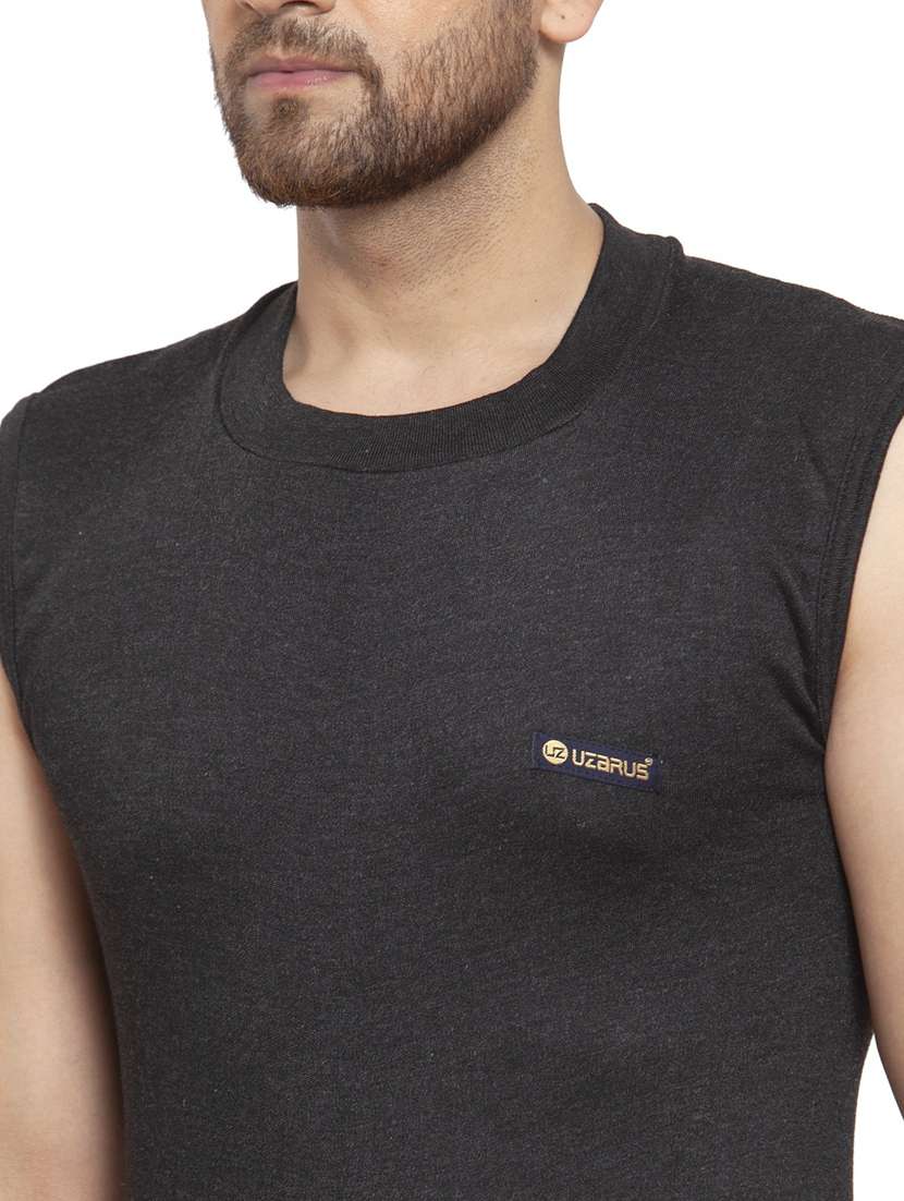 black cotton thermal top - 20501930 -  Standard Image - 3