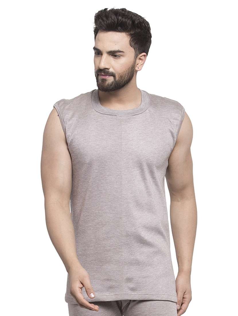 grey cotton thermal top