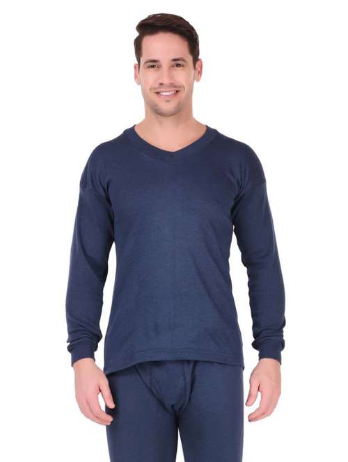 men full sleeve thermal top - 20501942 -  Standard Image - 0