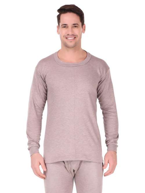 men full sleeve thermal top - 20501953 - Standard Image - 0