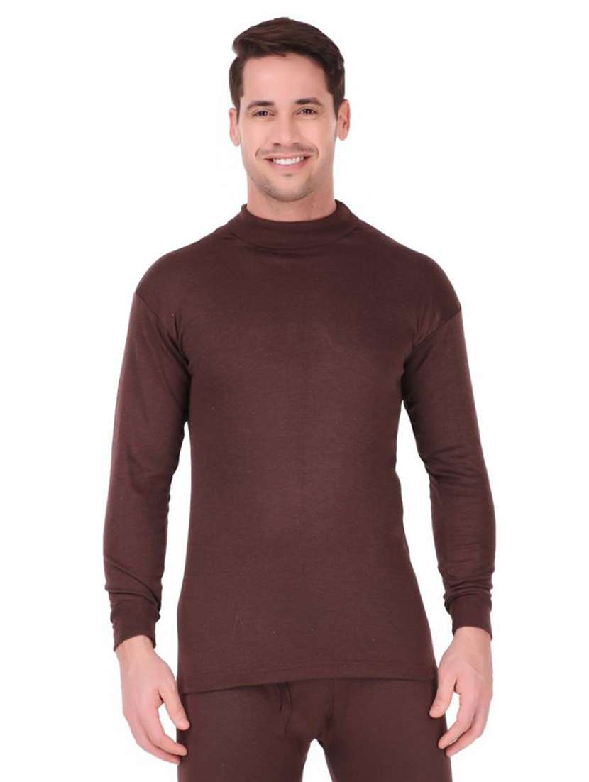 men brown cotton thermal set - 20501958 -  Zoom Image - 0
