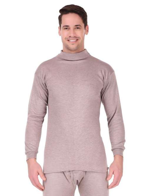 men high neck thermal top - 20501959 - Standard Image - 0