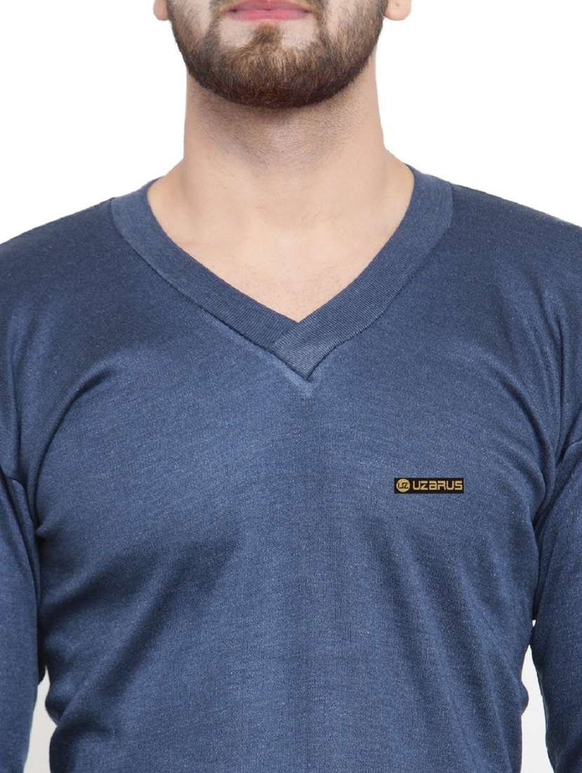 men full sleeve thermal top - 20501969 - Standard Image - 3