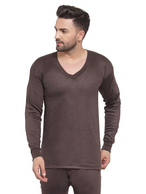 men full sleeve thermal top - 20501975 - Standard Image - 0
