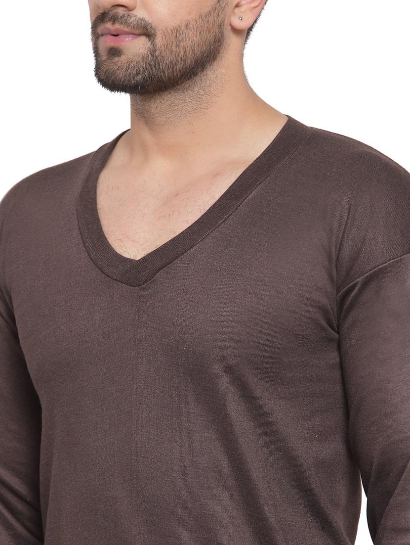 men full sleeve thermal top - 20501975 - Standard Image - 3