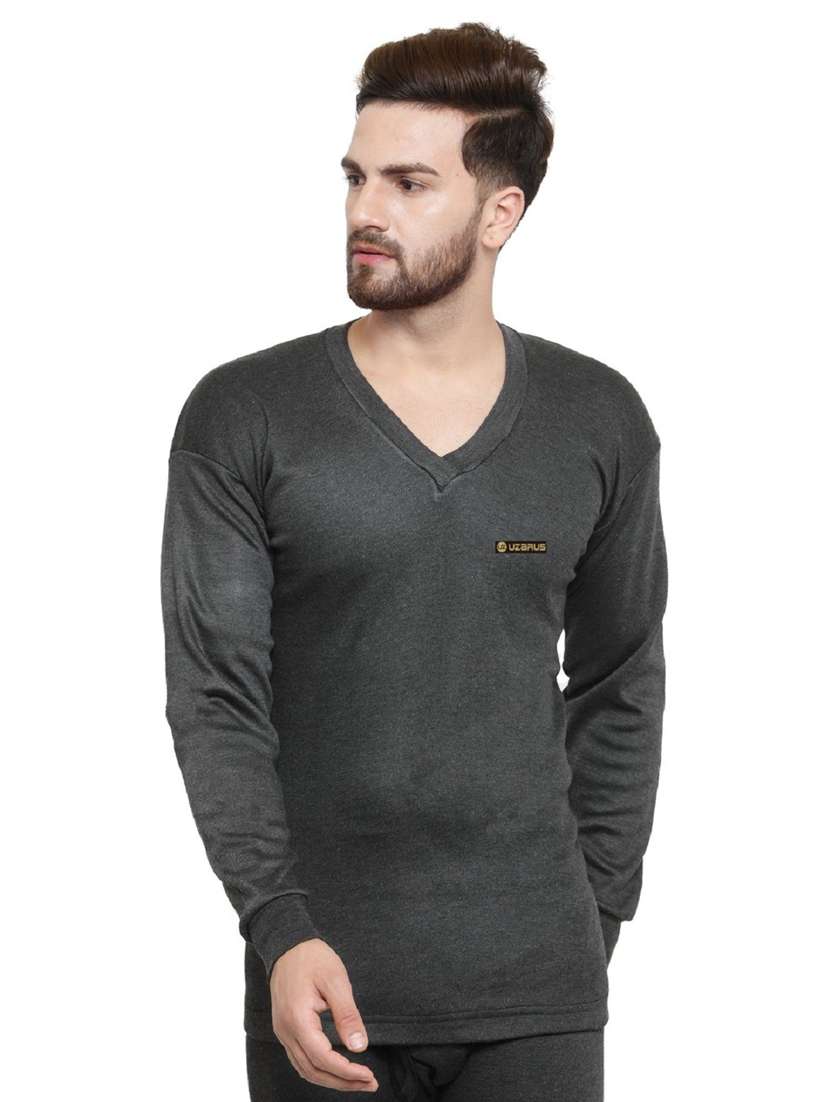 men full sleeve thermal top - 20501978 -  Zoom Image - 0