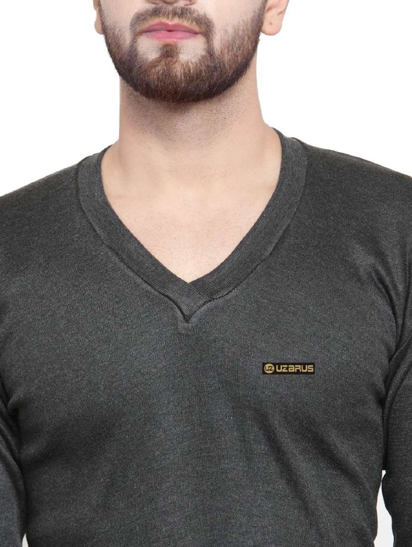 men full sleeve thermal top - 20501978 - Standard Image - 3