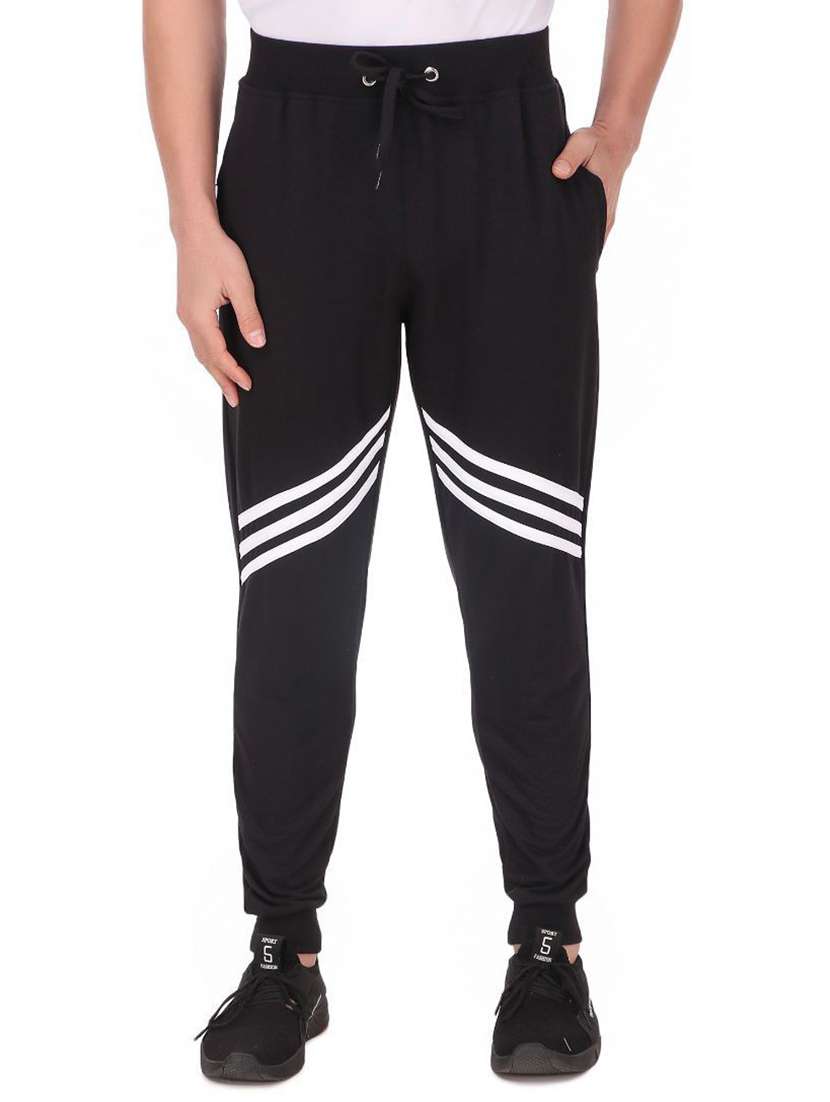 men black mid rise full length jogger