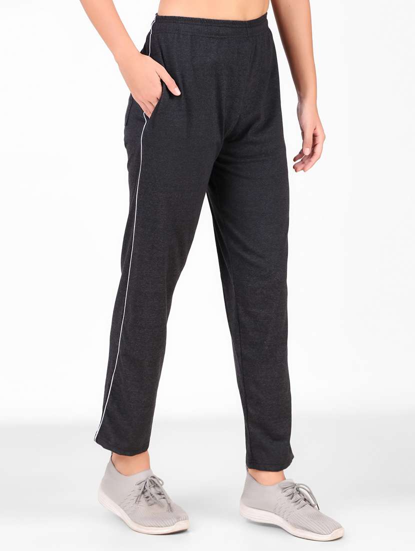 women straight leg track pant