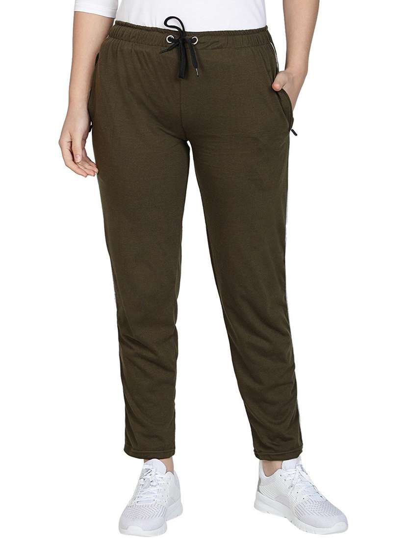 women straight leg track pant