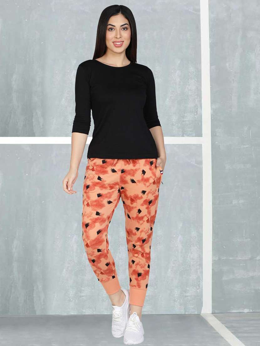 women printed jogger - 20502353 - Standard Image - 3