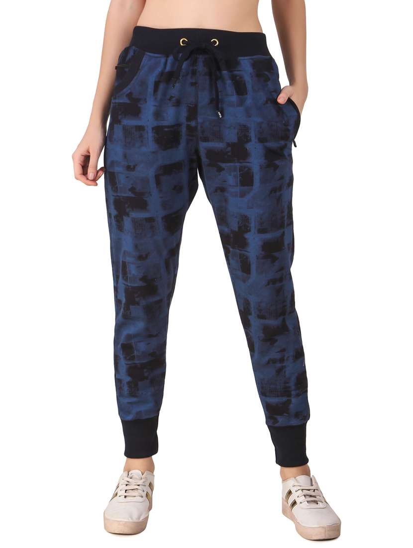 women printed jogger