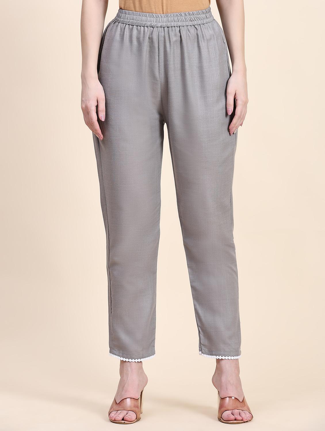 women grey kurta pant set - 20502603 - Standard Image - 3