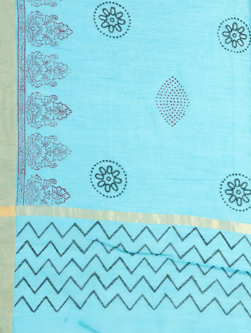 turquoise printed dupatta - 20502788 - Standard Image - 3