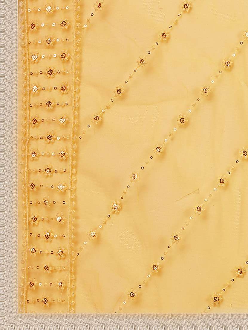 yellow solid with work dupatta - 20502795 - Standard Image - 3