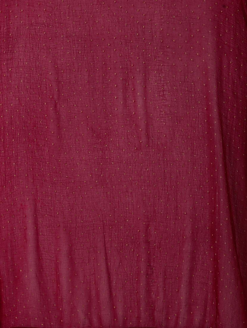 maroon polka dot printed dupatta - 20502801 - Standard Image - 3