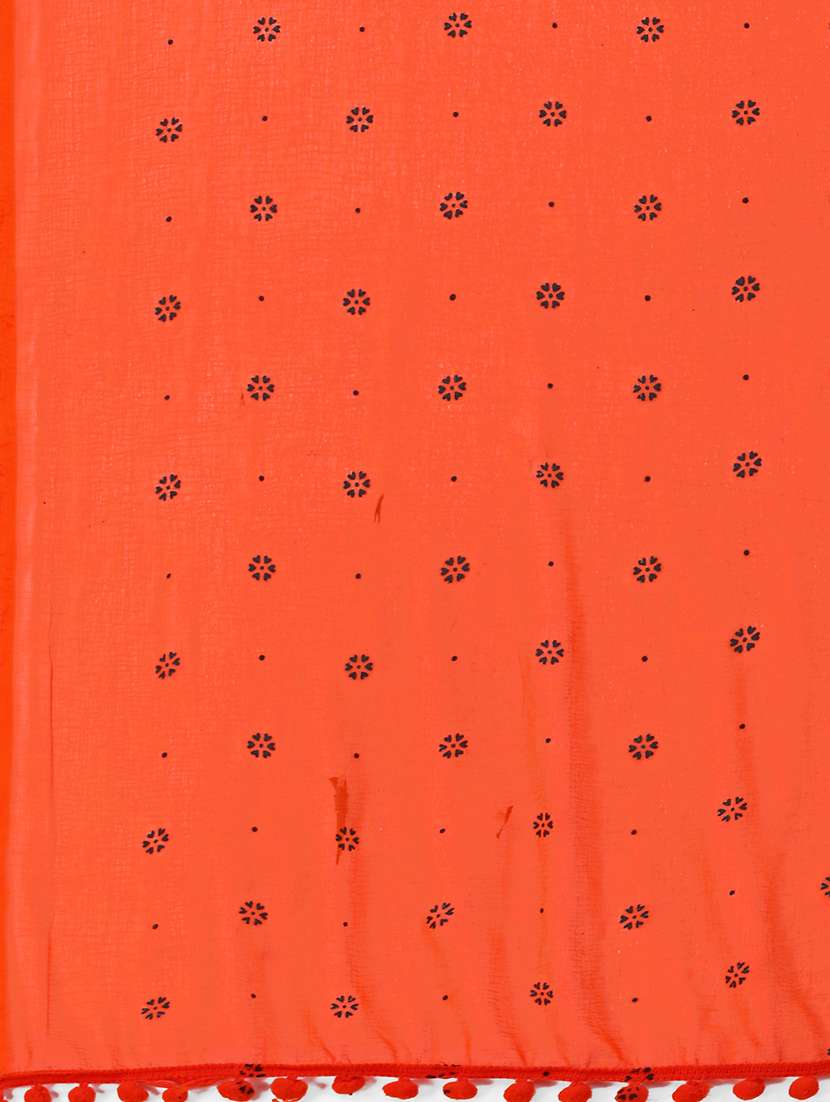orange printed dupatta - 20502862 - Standard Image - 3