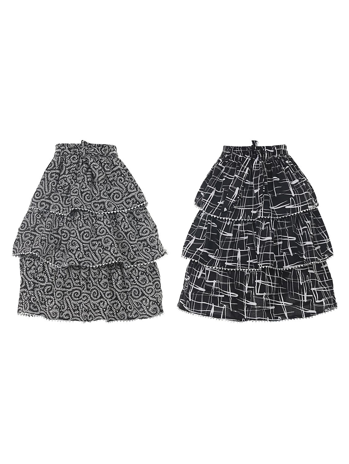girls pack of 2 layered skirt - 20503994 - Zoom Image - 0