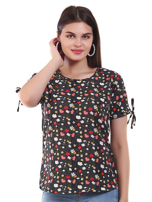 women multi color crepe regular top - 20504116 - Standard Image - 0