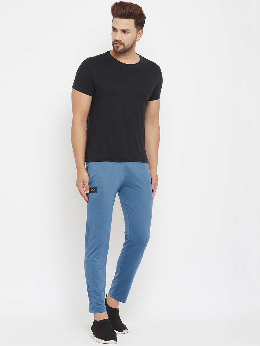 men solid cotton track pant - 20506423 - Standard Image - 3