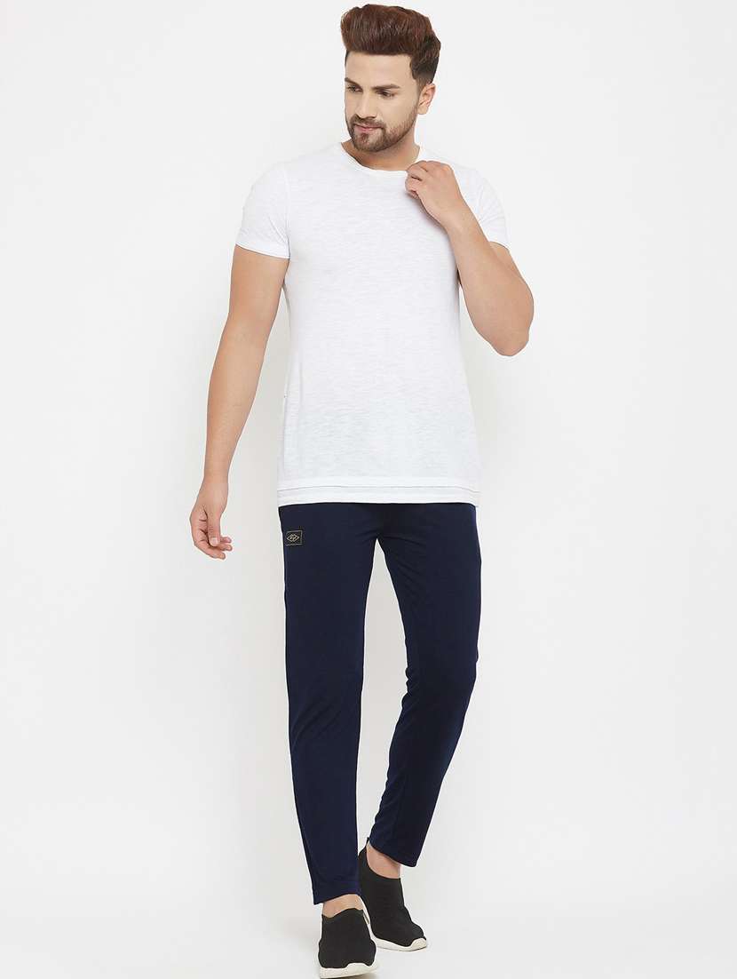 men solid cotton track pant - 20506424 -  Standard Image - 3