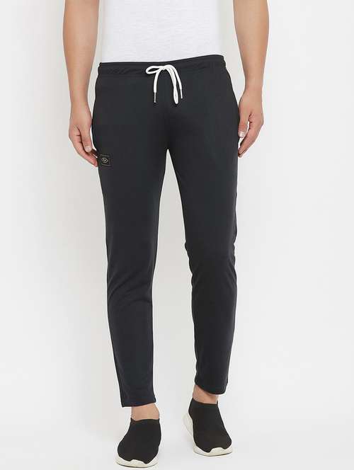 men solid cotton track pant - 20506425 -  Standard Image - 0