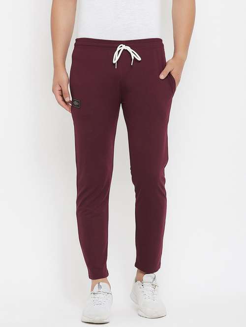 men solid cotton track pant - 20506427 -  Standard Image - 0
