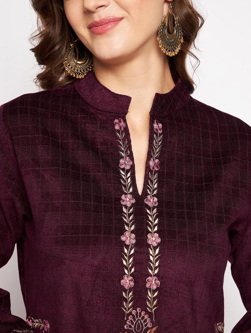 embroidered kurta pant set - 20506730 - Standard Image - 3