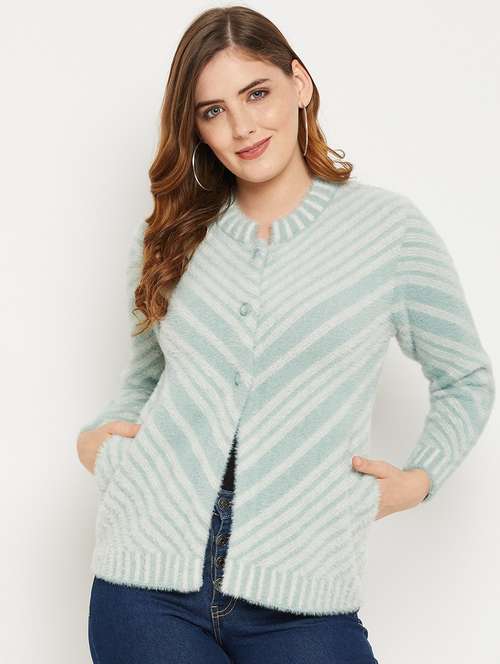 women multi colored wool blend cardigan - 20506906 -  Standard Image - 0