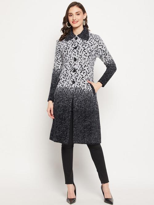 women multi colored wool blend cardigan - 20507221 -  Standard Image - 0