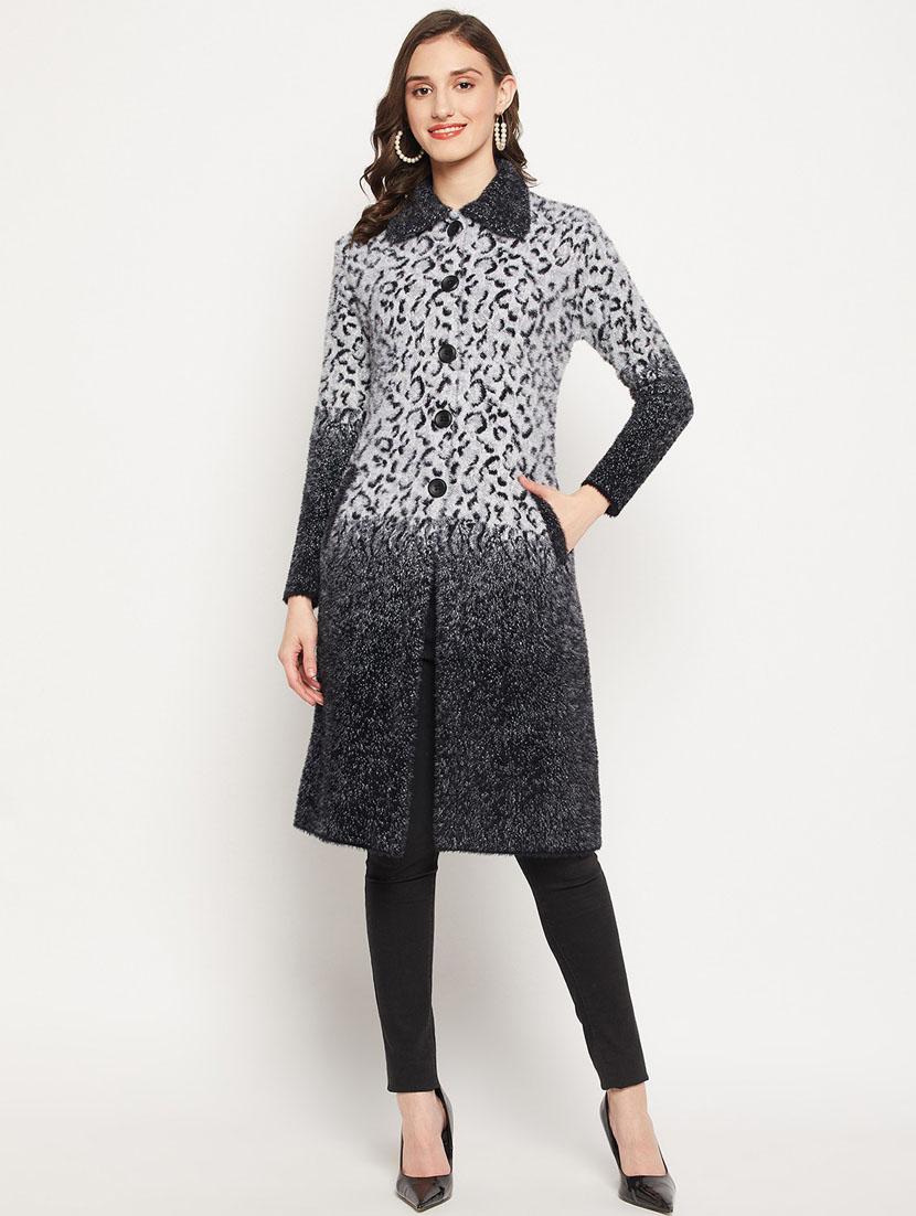 women multi colored wool blend cardigan - 20507221 -  Zoom Image - 0