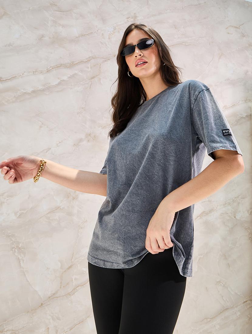 women's all over print round neck t-shirt