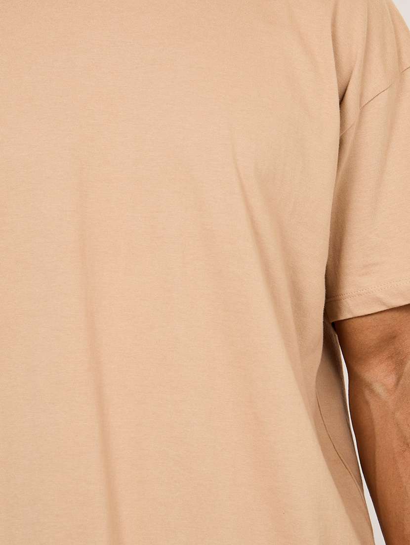 men's solid oversized t-shirt - 20507958 -  Standard Image - 3