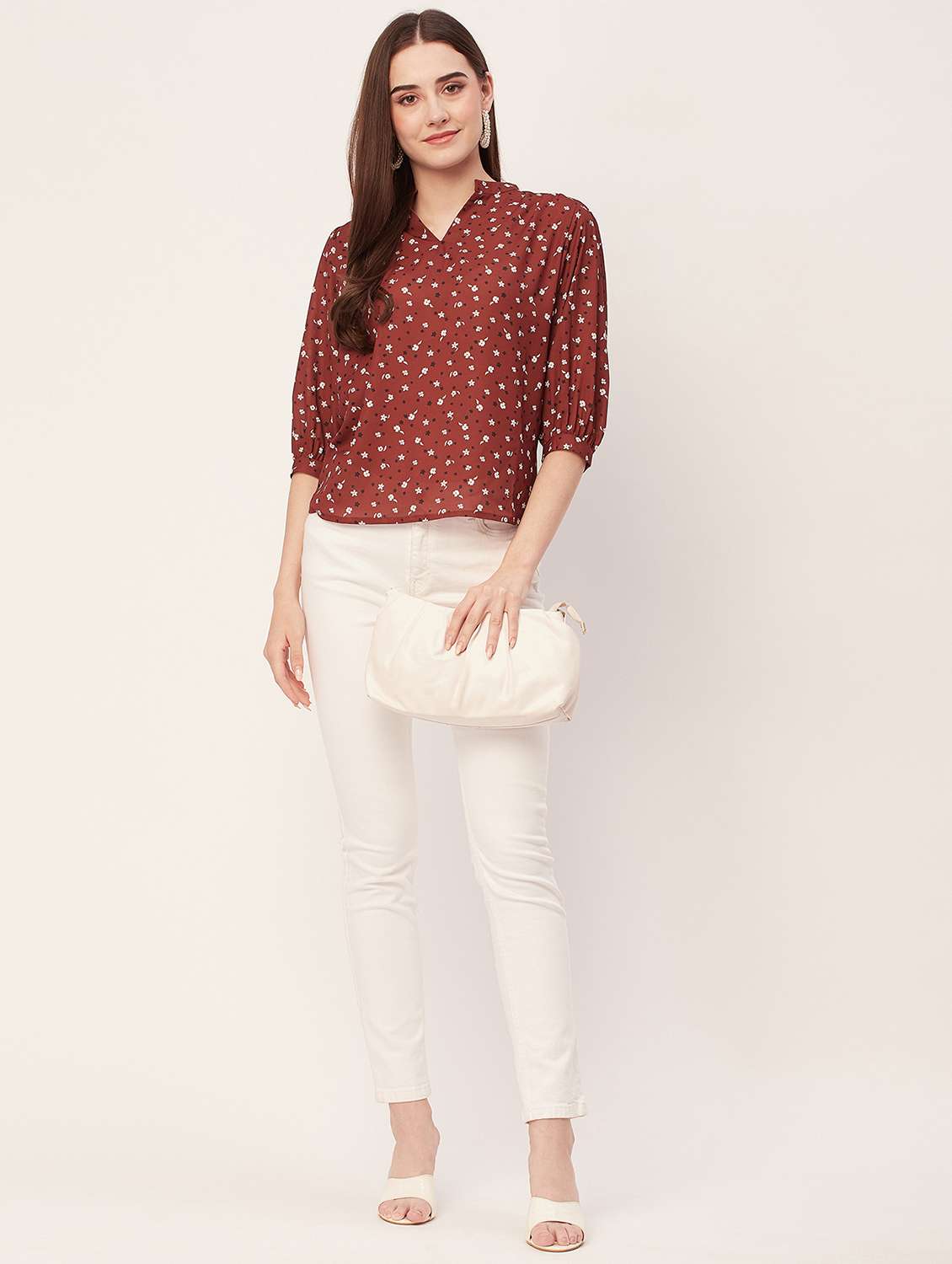 women printed regular top - 20508841 -  Standard Image - 3