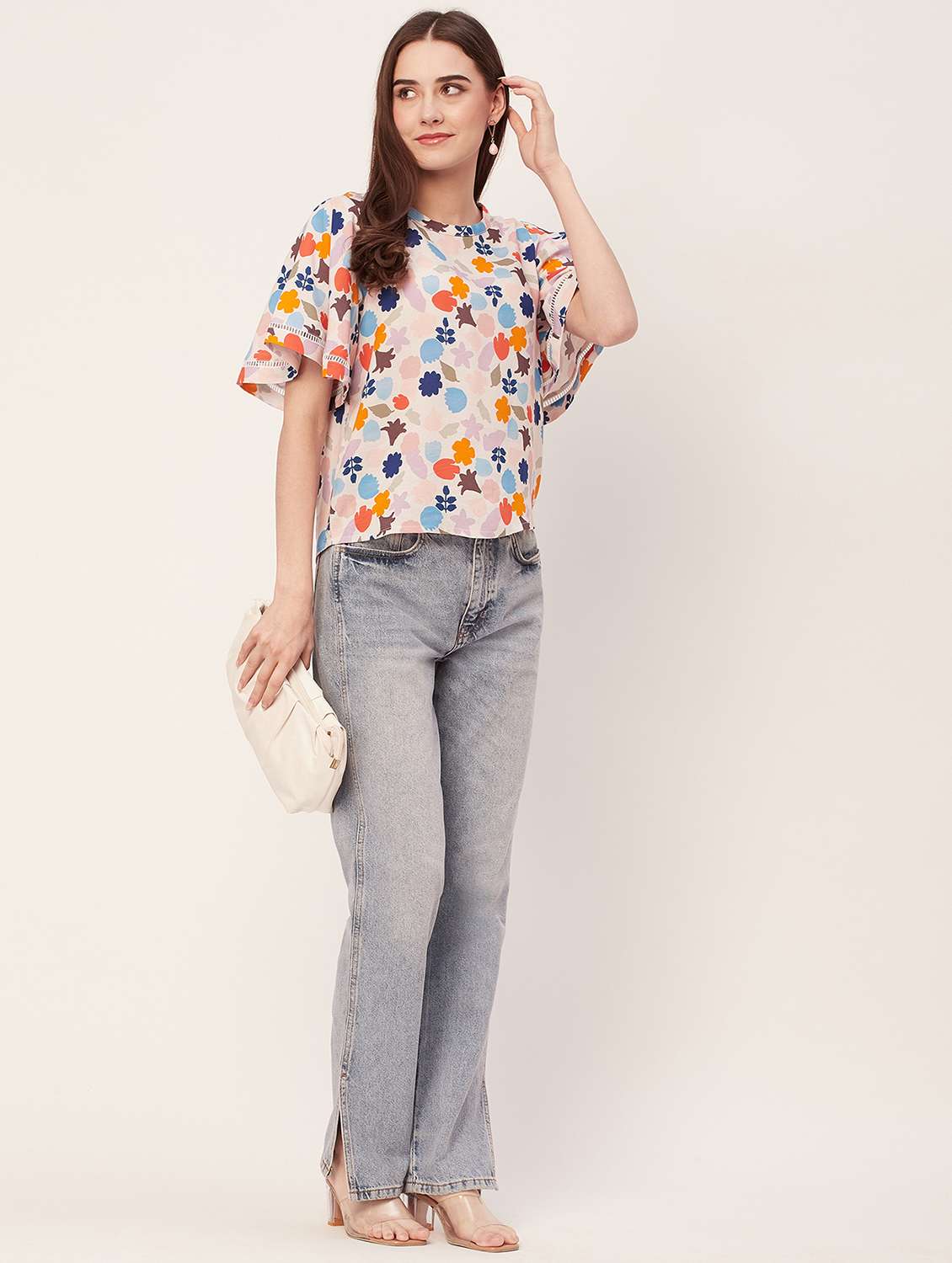 women all over printed regular top - 20508881 -  Standard Image - 3