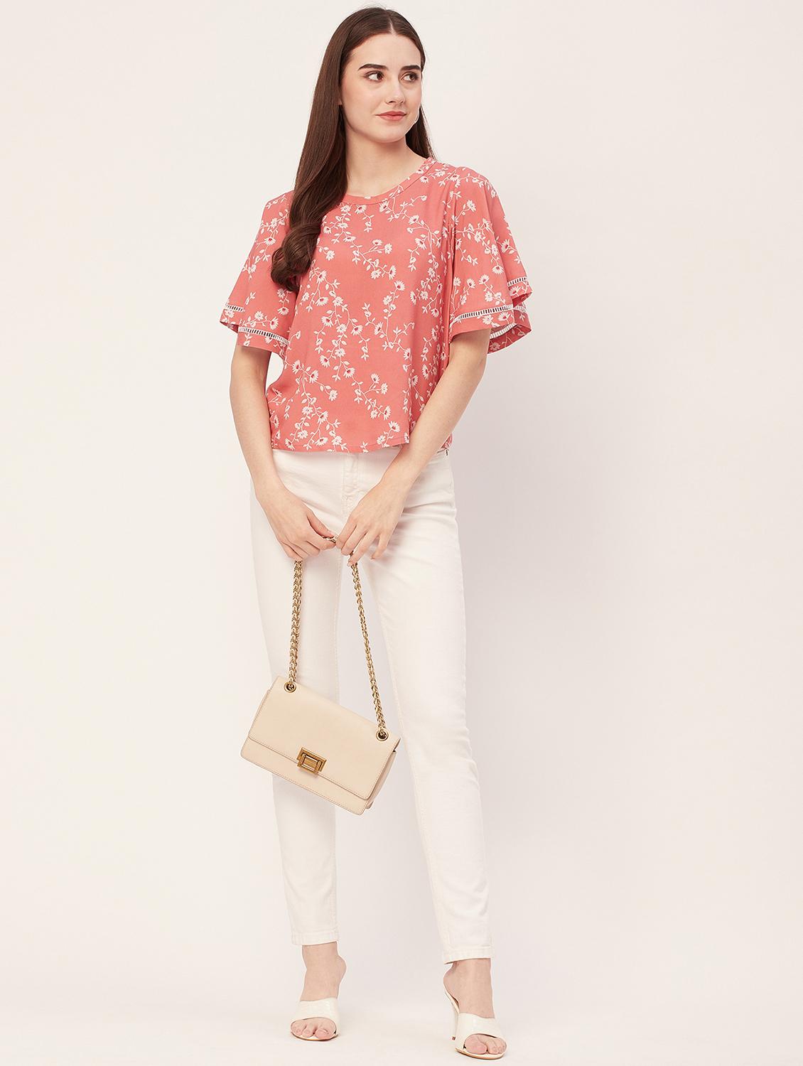 women floral printed regular top - 20508883 - Standard Image - 3