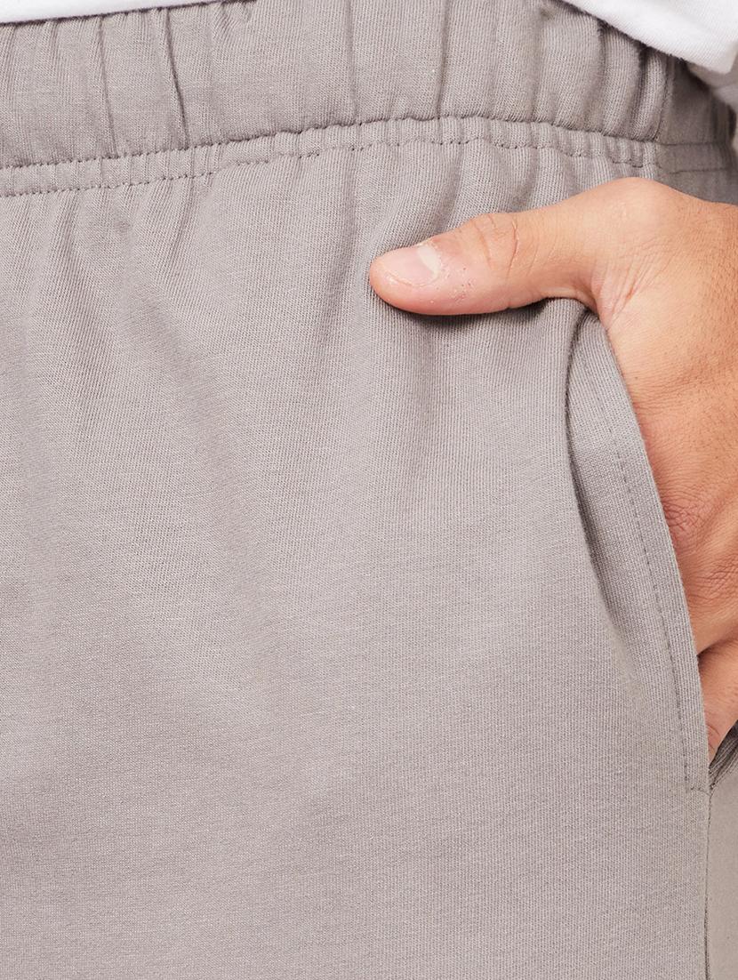 grey cotton jogger track pant - 20509303 - Standard Image - 3