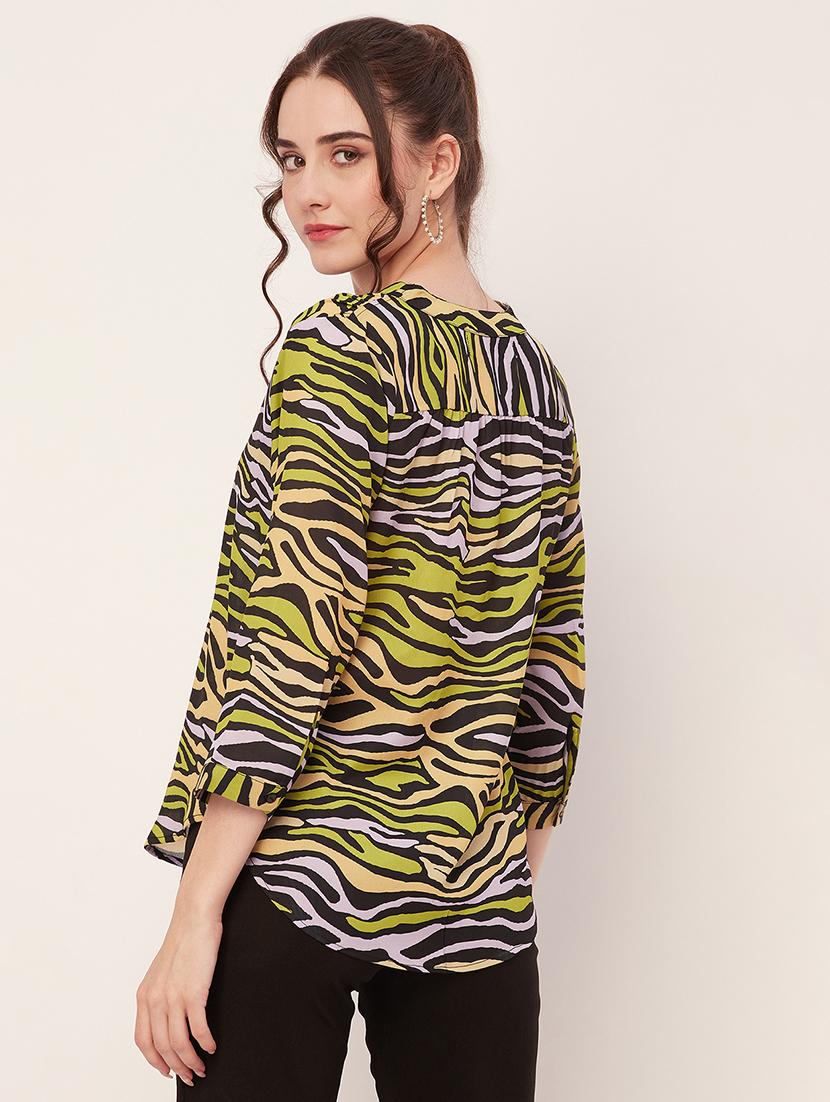 women printed regular shirt - 20509543 - Standard Image - 3