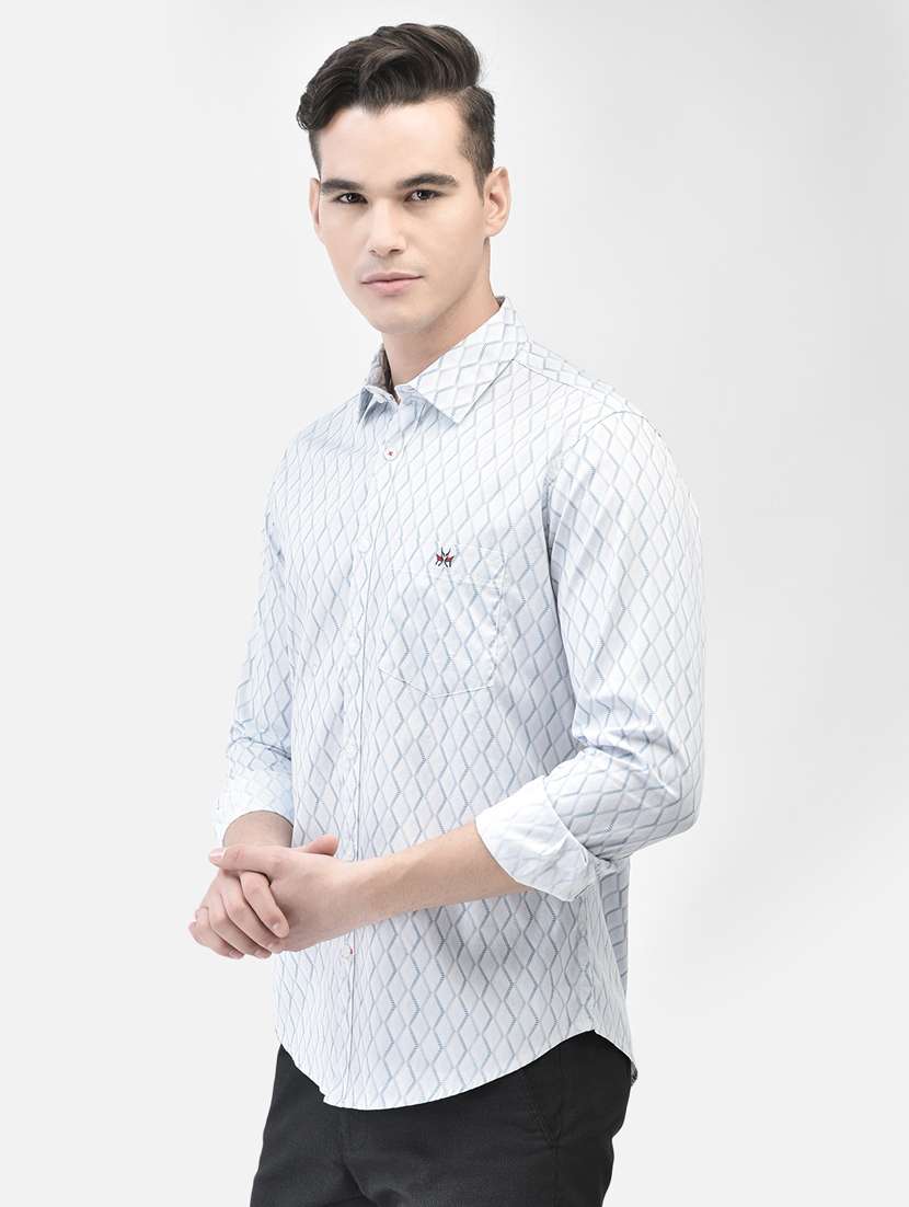 light blue cotton casual shirt - 20509700 -  Standard Image - 3