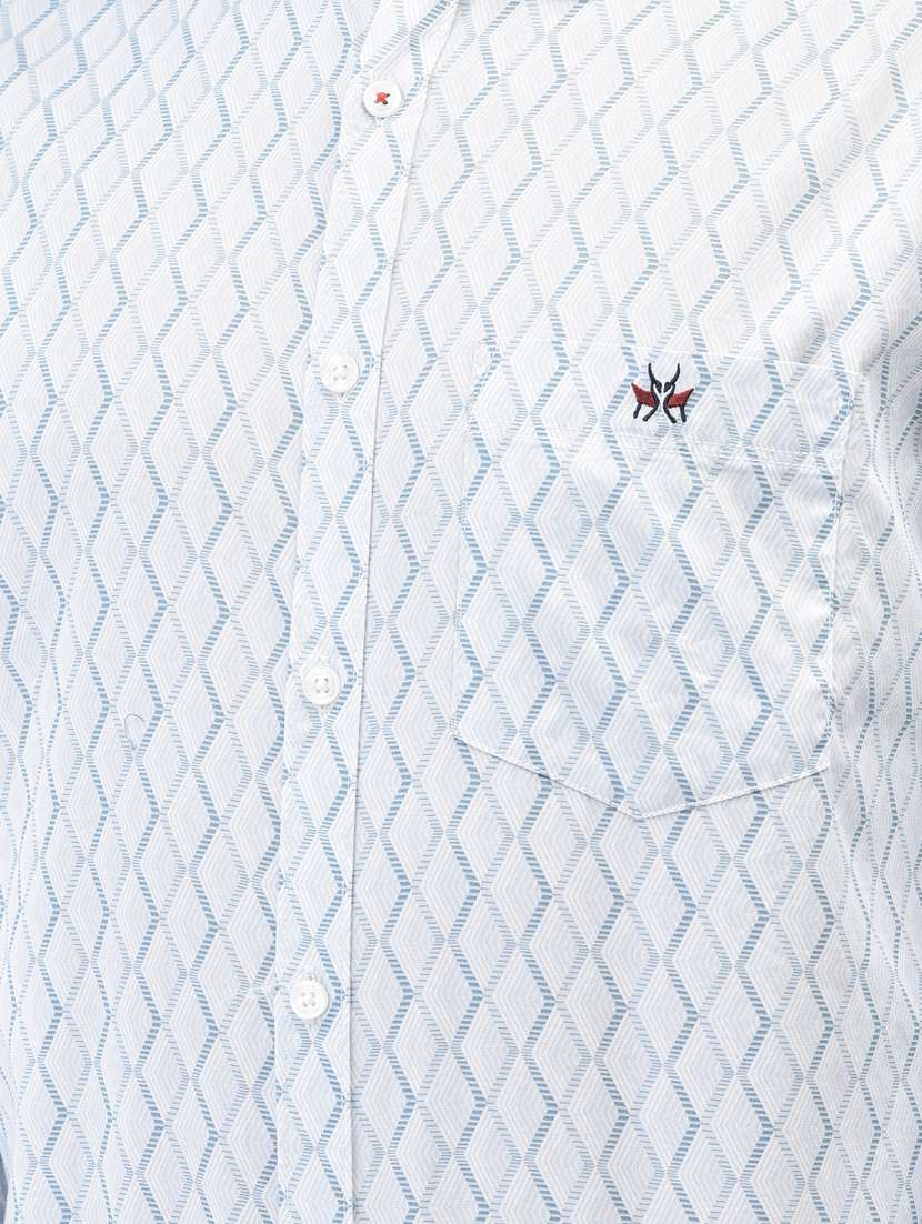 light blue cotton casual shirt - 20509700 -  Standard Image - 5