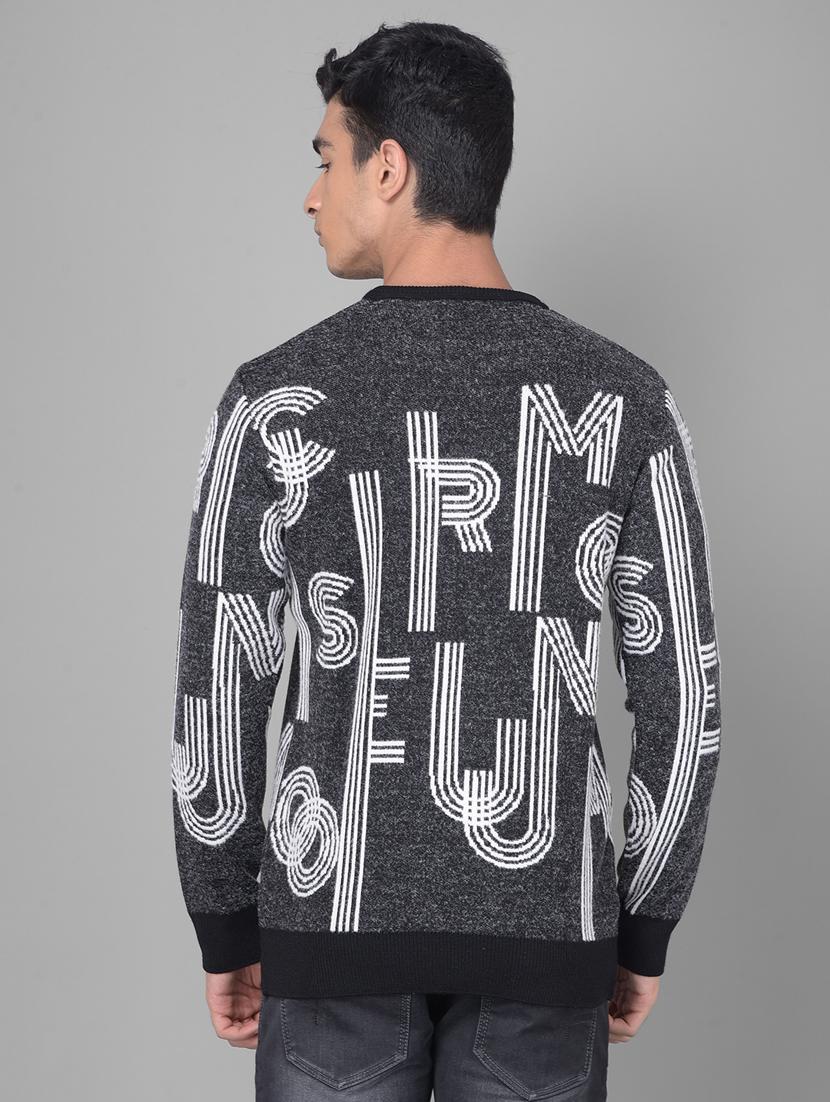 men steel grey typographic pullover - 20509774 - Standard Image - 3