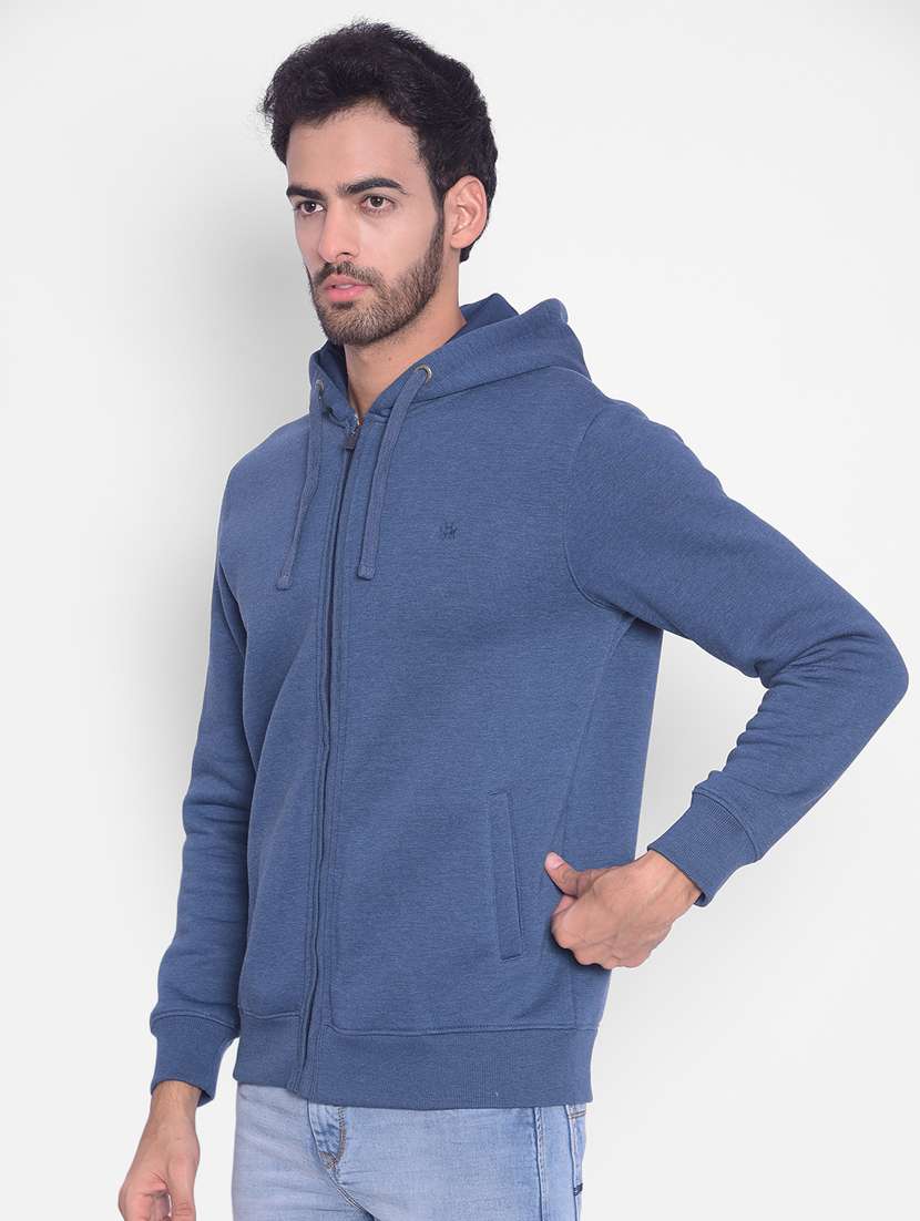 men hooded zipper sweatshirt