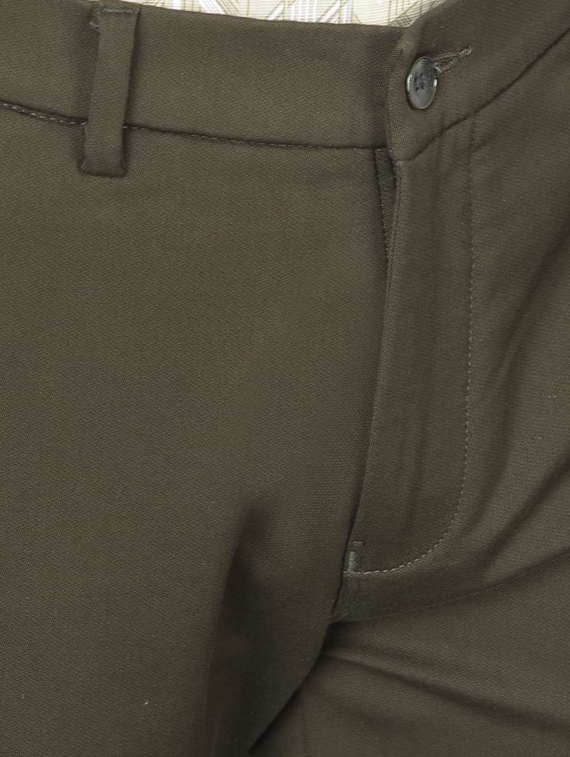 men cotton flat front casual trouser - 20509833 -  Standard Image - 5