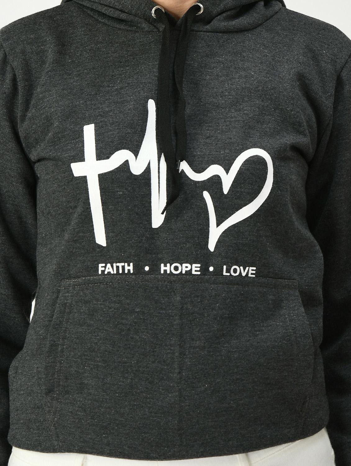 printed hood neck sweatshirt - 20510263 - Standard Image - 3