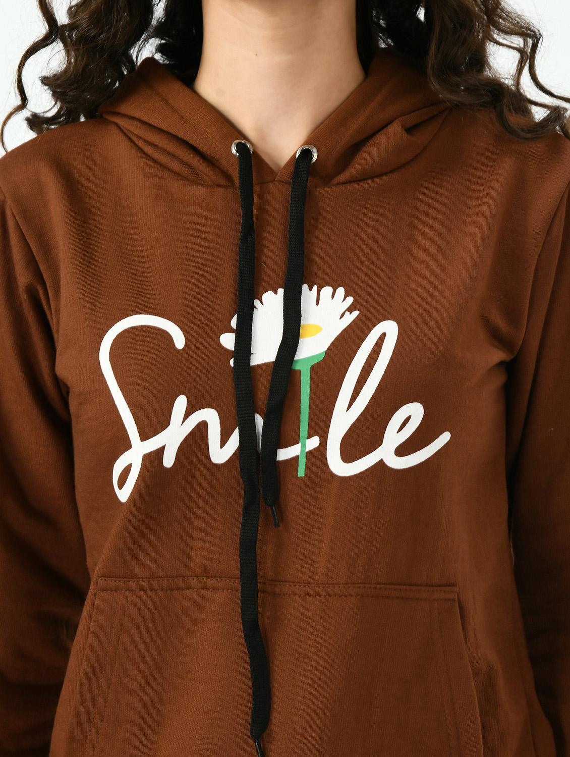 printed hood neck sweatshirt - 20510286 - Standard Image - 3