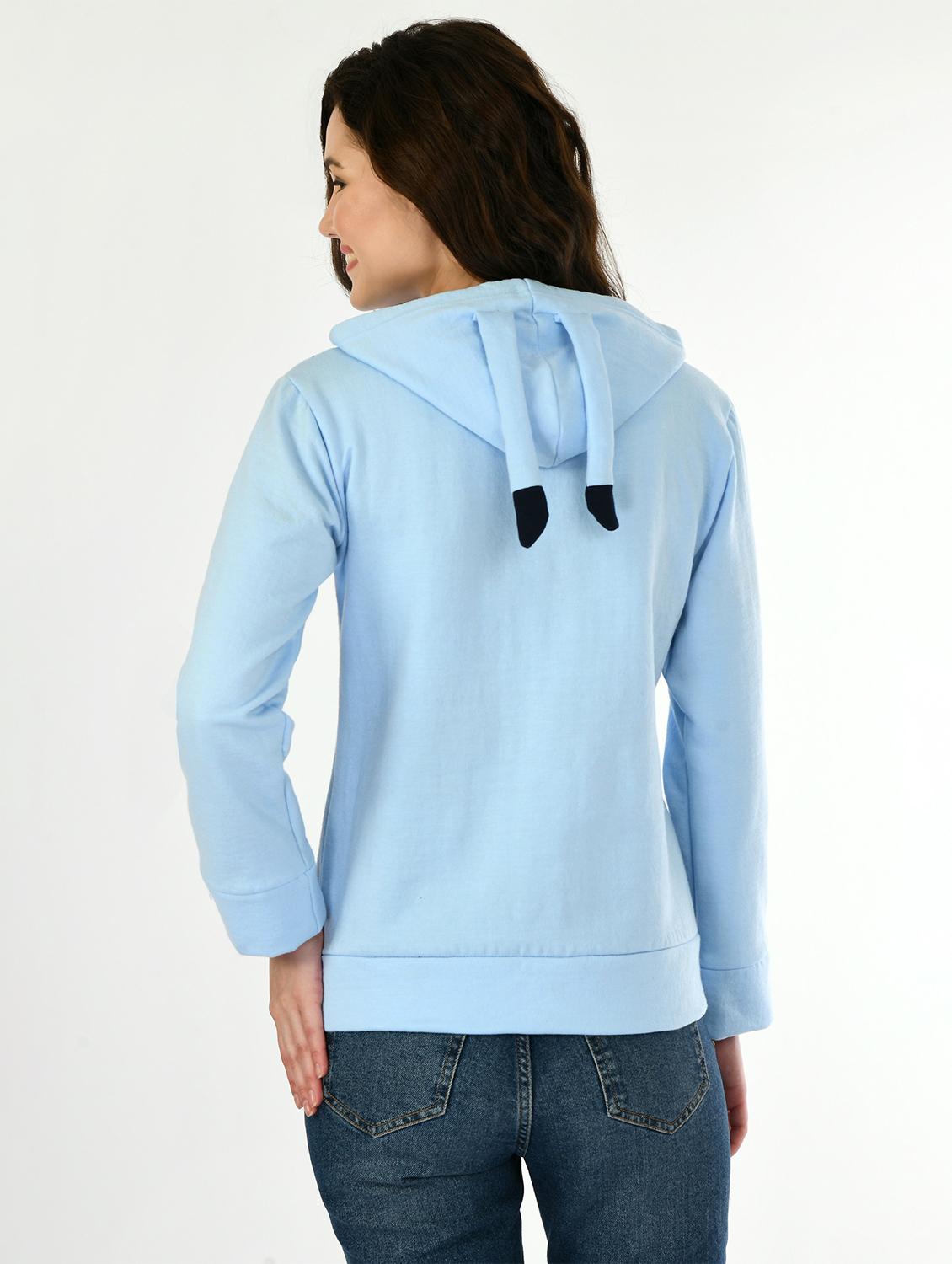printed hood neck sweatshirt - 20510329 - Standard Image - 3