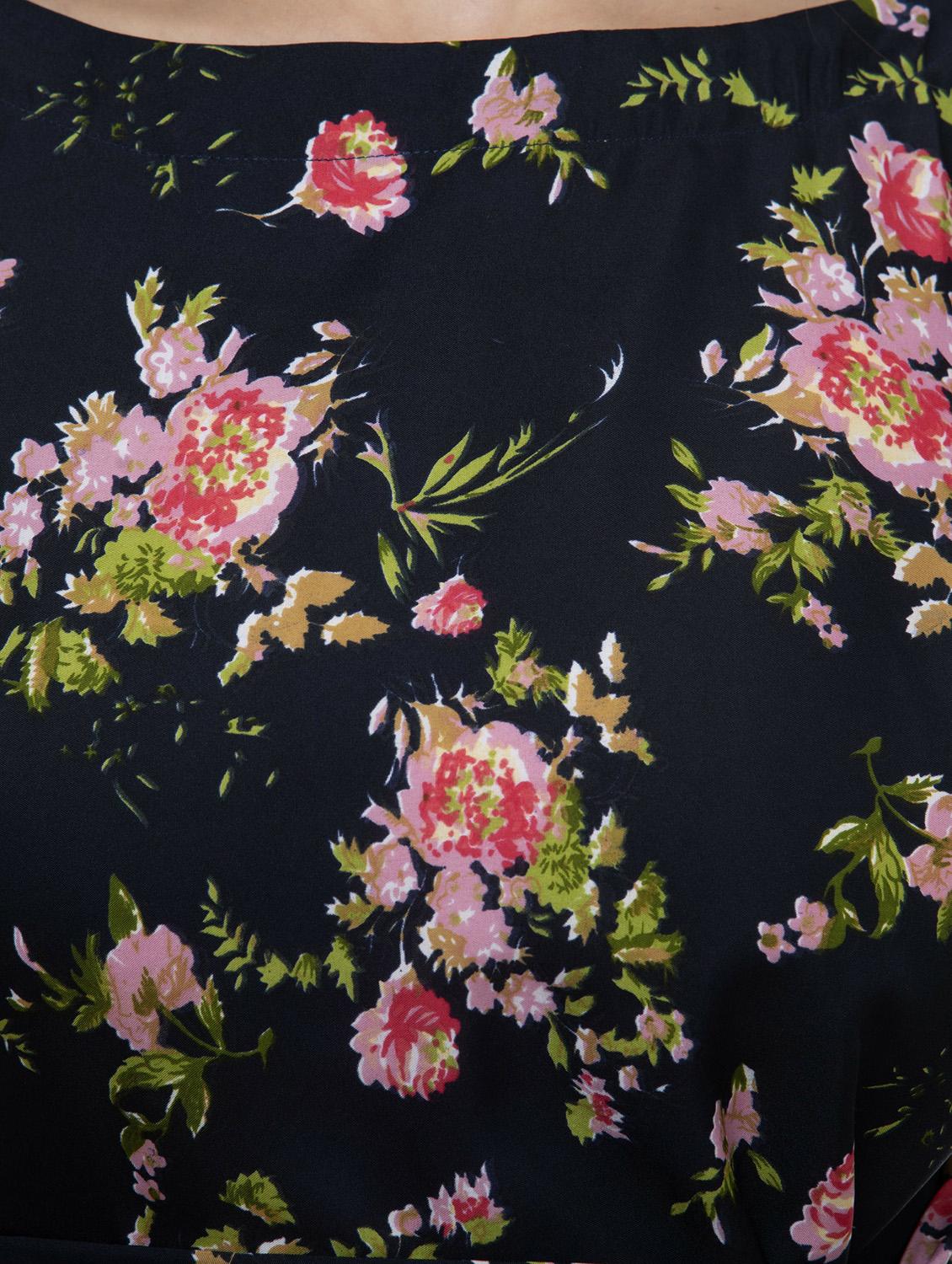 women floral print waist tie top - 20510377 - Standard Image - 5