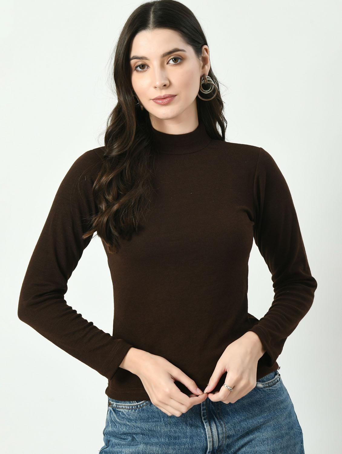 women solid long sleeves top - 20510590 - Zoom Image - 0