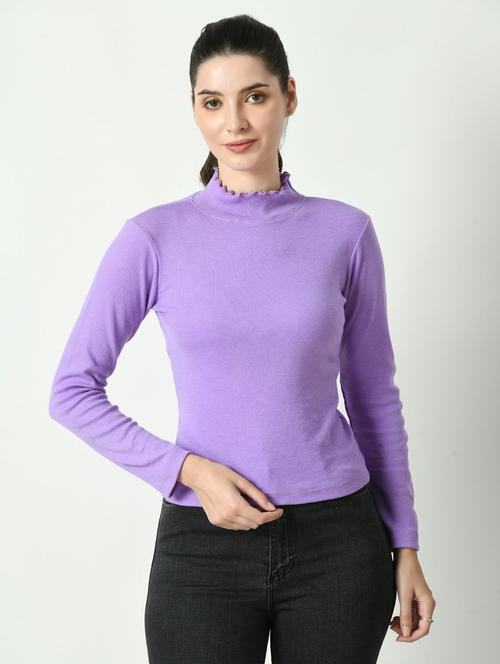 women solid long sleeves top - 20510647 -  Standard Image - 0