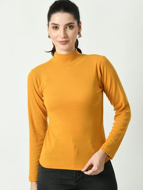women solid long sleeves top - 20510780 - Standard Image - 0